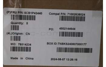 Lenovo 5CB1P43440 C-Cover with keyboard, Bulgarian, RGB Backlight, UK