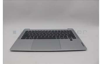 Lenovo 5CB1P43473 C-Cover with keyboard, US English Euro, Cloud Grey, Backlight, FingerPrint, US