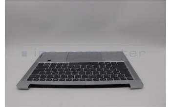Lenovo 5CB1P43473 C-Cover with keyboard, US English Euro, Cloud Grey, Backlight, FingerPrint, US