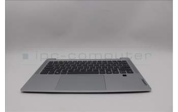 Lenovo 5CB1P48979 C-Cover with keyboard, UK English, Cloud Grey, Backlight, FingerPrint, UK