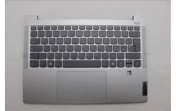 Lenovo 5CB1P48980 C-Cover with keyboard, Italian, Cloud Grey, Backlight, FingerPrint, UK