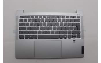 Lenovo 5CB1P48981 C-Cover with keyboard, Spanish, Cloud Grey, Backlight, FingerPrint