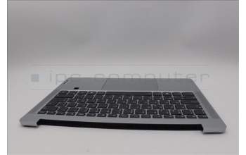 Lenovo 5CB1P48991 C-Cover with keyboard, Belgian, Cloud Grey, Backlight, FingerPrint, UK