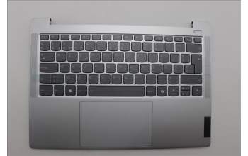 Lenovo 5CB1P49157 C-Cover with keyboard, Belgian, Cloud Grey, Backlight, Non-FingerPrint, UK