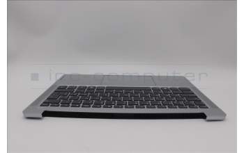 Lenovo 5CB1P49157 C-Cover with keyboard, Belgian, Cloud Grey, Backlight, Non-FingerPrint, UK