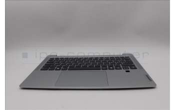 Lenovo 5CB1P49468 C-Cover with keyboard, Belgian, Cloud Grey, Non-Backlight, FingerPrint, UK