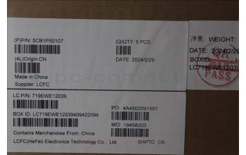 Lenovo 5CB1P50107 C-Cover with keyboard, Portuguese, Onyx Grey, UK