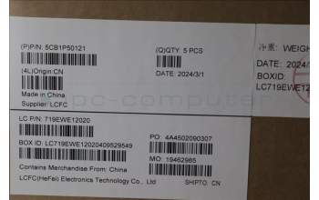 Lenovo 5CB1P50121 C-Cover with keyboard,English,Grey,RGB Backlight