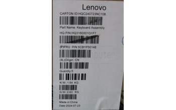 Lenovo 5CB1P50148 C-Cover with keyboard, Arabic, Luna Grey, Non-FingerPrint, US