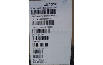 Lenovo 5CB1P50201 COVER Upper Case ASM SLV H83E2 TT PST
