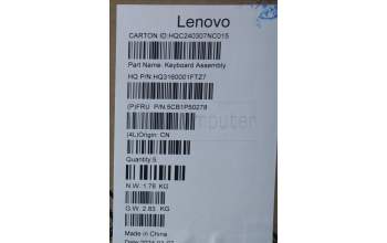 Lenovo 5CB1P50278 COVER Upper Case ASM SPA H83E2 LG PST