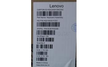 Lenovo 5CB1P50299 COVER UpperCaseASM ENG H83E2 TT PST DIS