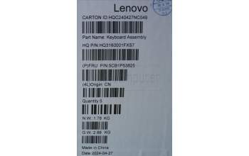Lenovo 5CB1P53825 COVER UpCaseASM EUROENG H83E2 LG PST DIS