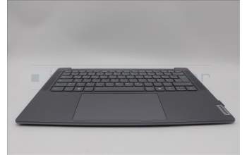 Lenovo 5CB1P53899 C-Cover with keyboard, German, Luna Grey, UK