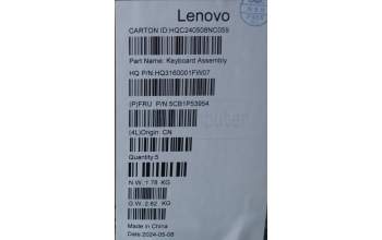 Lenovo 5CB1P53954 COVER UpperCaseASM HUN H83E2 LG PST DIS