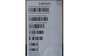 Lenovo 5CB1P54059 C-Cover with keyboard, Nordic, Luna Grey, UK