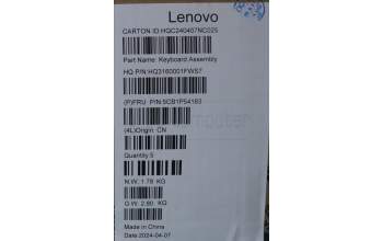 Lenovo 5CB1P54183 COVER UpperCaseASM THAI H83E2 LG PST DIS