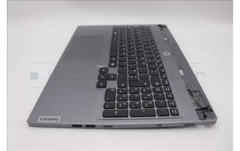 Lenovo 5CB1P55216 C-Cover with keyboard, UK English, Luna Grey, Backlight, UK