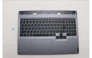 Lenovo 5CB1P55347 C-Cover with keyboard, Slovenian, Luna Grey, Backlight