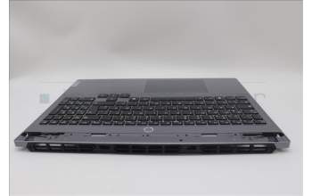 Lenovo 5CB1P55587 C-Cover with keyboard, German, Luna Grey, RGB Backlight, UK