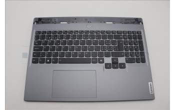 Lenovo 5CB1P55643 C-Cover with keyboard, Switzerland, Luna Grey, RGB Backlight, UK