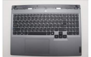 Lenovo 5CB1P55688 C-Cover with keyboard, Ukraine, Luna Grey, RGB Backlight, US