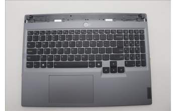 Lenovo 5CB1P55697 C-Cover with keyboard,USA English,Luna Grey,RGB Backlight