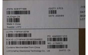 Lenovo 5CB1P71896 C-Cover with keyboard, Greek, Black, Non-Fingerprint, US