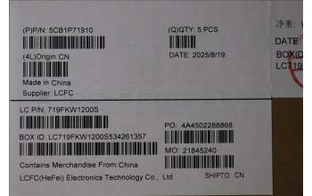 Lenovo 5CB1P71910 C-Cover with keyboard, Switzerland, Black, Non-Fingerprint, UK