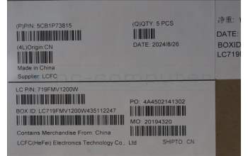 Lenovo 5CB1P73815 C-Cover with keyboard, Bulgarian, Cosmic Blue, UK