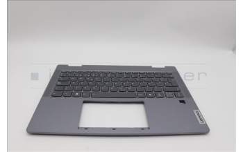 Lenovo 5CB1P74329 C-Cover with keyboard,Spanish,Luan Grey,FingerPrint