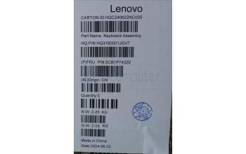 Lenovo 5CB1P74329 COVER Upper Case ASM_SPA H 83KX FP LG
