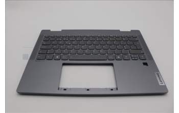Lenovo 5CB1P74332 C-Cover with keyboard,Portuguese,Luan Grey,FingerPrint