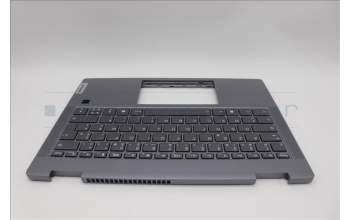 Lenovo 5CB1P74338 C-Cover with keyboard, French, Luna Grey, FingerPrint, US
