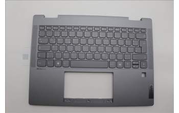 Lenovo 5CB1P74339 C-Cover with keyboard, German, Luna Grey, Fingerprint, UK