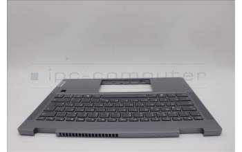 Lenovo 5CB1P74339 C-Cover with keyboard, German, Luna Grey, Fingerprint, UK