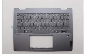 Lenovo 5CB1P74346 C-Cover with keyboard,Nordic,Luan Grey,FingerPrint