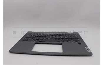 Lenovo 5CB1P74349 C-Cover with keyboard, Slovenian, Luna Grey, FingerPrint, UK
