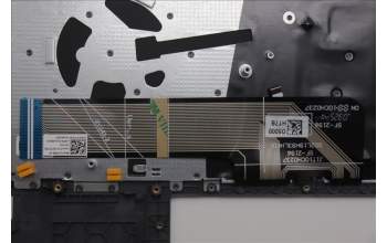 Lenovo 5CB1P74351 C-Cover with keyboard, US English Euro, Luna Grey, FingerPrint, US