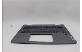 Lenovo 5CB1P74353 C-Cover with keyboard, Bulgarian, Luna Grey, FingerPrint, UK