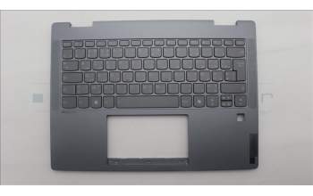 Lenovo 5CB1P74354 C-Cover with keyboard, French Arabic, Luna Grey, FingerPrint, UK