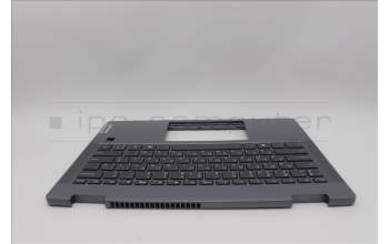 Lenovo 5CB1P74355 C-Cover with keyboard, Ukraine, Luna Grey, FingerPrint