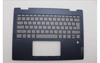 Lenovo 5CB1P74370 C-Cover with keyboard, German, Cosmic Blue, FingerPrint, UK