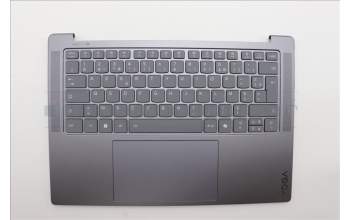 Lenovo 5CB1P74754 C-Cover with keyboard, French, Luna Grey, Puresight Logo, US