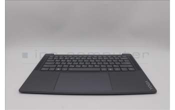 Lenovo 5CB1P74758 C-Cover with keyboard, Greek, Luna Grey, Puresight Logo, US