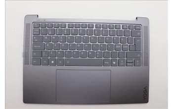Lenovo 5CB1P74766 C-Cover with keyboard, Nordic, Luna Grey, Puresight Logo, UK