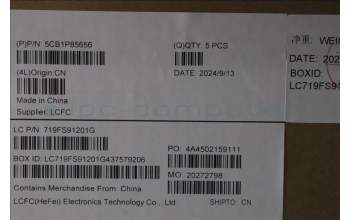 Lenovo 5CB1P85656 C-Cover with keyboard, Arabic, TouchPad, US