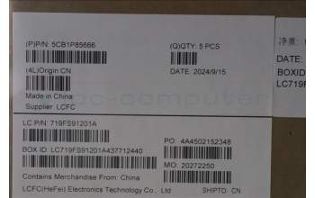 Lenovo 5CB1P85666 C-Cover with keyboard, German, TouchPad, UK