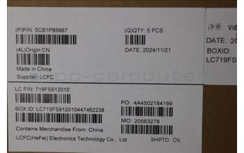 Lenovo 5CB1P85667 C-Cover with keyboard, Greek, TouchPad, US