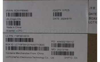 Lenovo 5CB1P85680 C-Cover with keyboard, Switzerland, TouchPad, UK